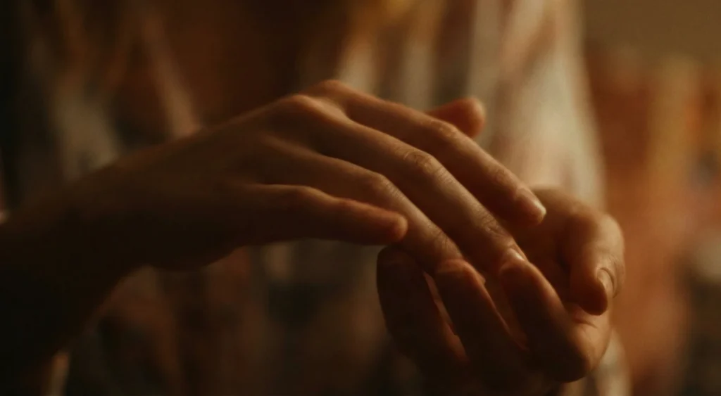 Demostració de ASMR visual amb moviments de mans per a alleujar la hiperacúsia sense so